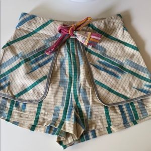 Urban outfitters canvas striped shorts